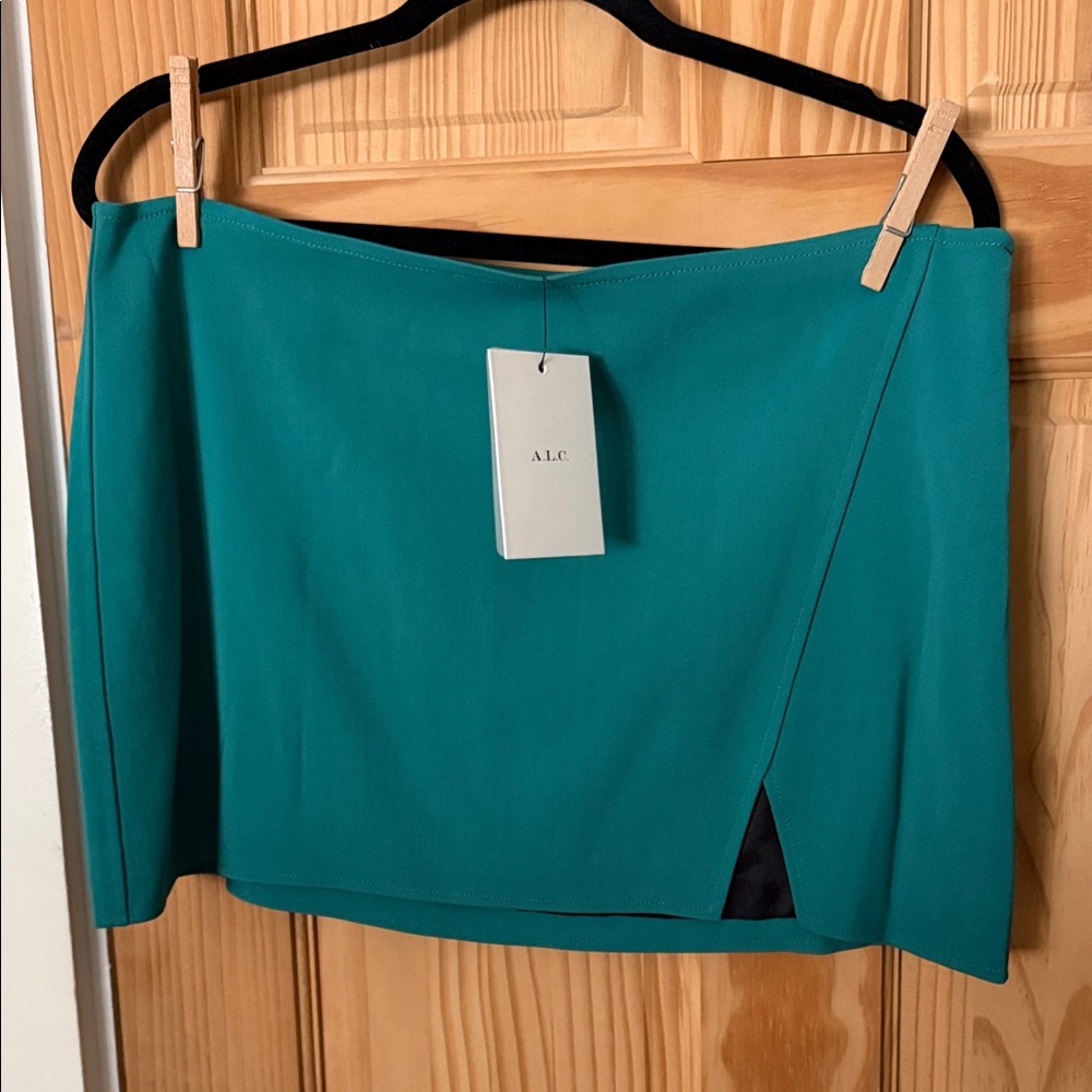 A.L.C. Vibrant Green Mini Skirt